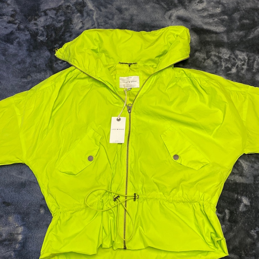 LUCKY BRAND cropped anorak windbreaker